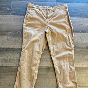 J.Crew High-Rise Girlfriend Chino Size 4 Pants Khaki Slacks